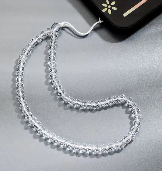 Clear Beaded Mobile PhoneTether