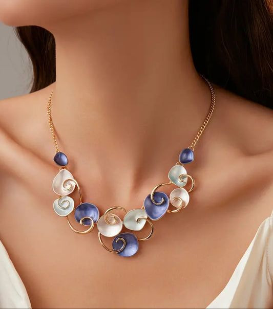 Elegant Shells and Swirls Necklace