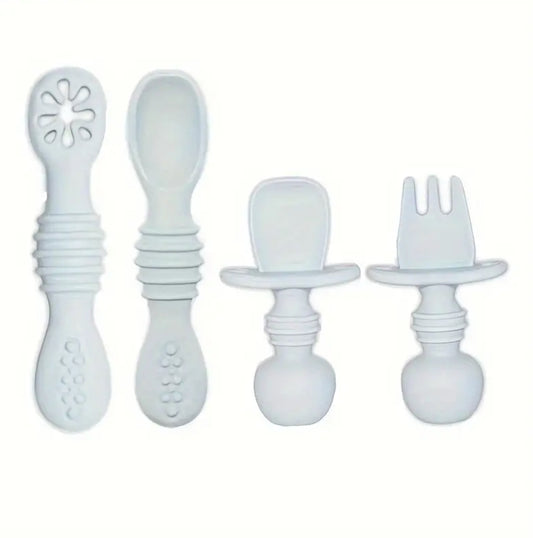 Silicone Spoon & Fork Set
