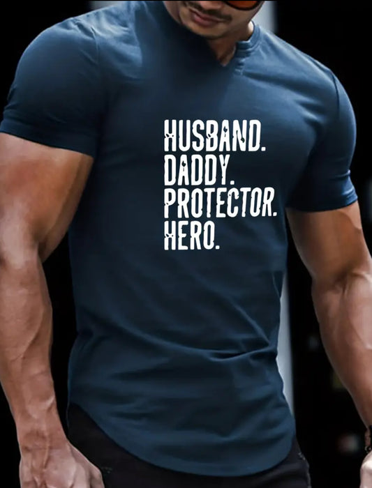 HUSBAND DADDY PROTECTOR HERO T-Shirt