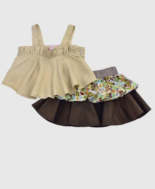 Toddlers & Girls 2-Piece Skirt Set
