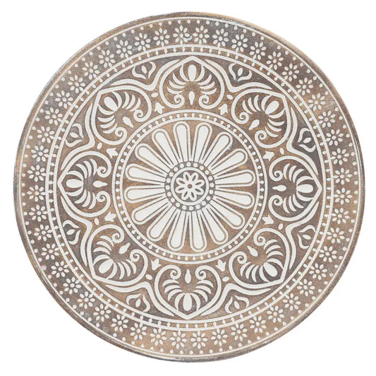 Rustic Round Decorative Tray