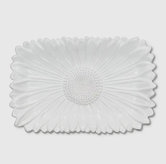 Large Rectangular Flower Platter