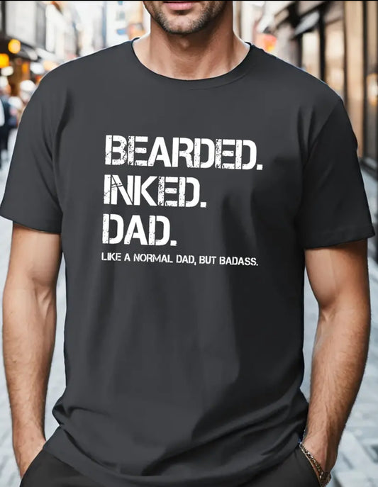 BEARDED INKED DAD T-Shirt